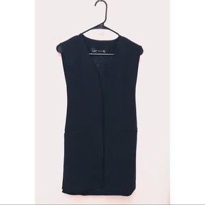 Women’s black cardigan vest by ZARA